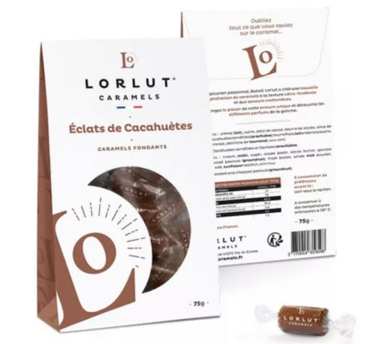 Caramels fondants aux éclats de cacahuètes - 75g