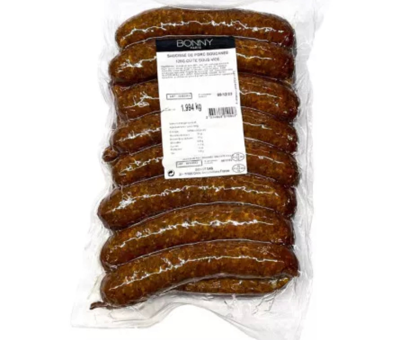 Smoked pork sausage | smoked with spices x16 ±1.92kg