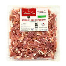 French pork dry-cured ham in strips 500g