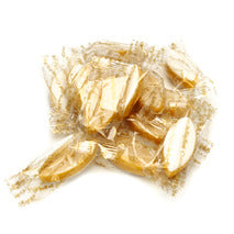 Pequeños calissons a granel, envueltos individualmente en un flow-pack de 1,4 kg