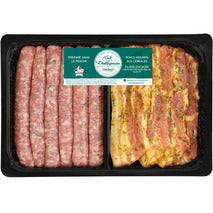 Summer Plancha (6 herb sausages, 4 lemon-thyme pork breasts) French pork ±760g