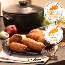 Morteau sausage to cook IGP French pork natural casing s/ at 8x±400g
