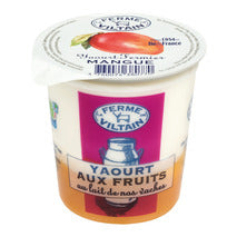 Yogur casero de leche entera con mango 180g